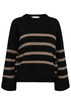 Majacc O-Button Stripe Knit 32148*Co´Couture Best