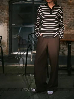 Mala Polo Knit Blouse 167213*Neo Noir Discount