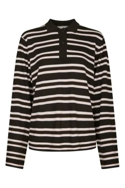 Mala Polo Knit Blouse 167213*Neo Noir Discount