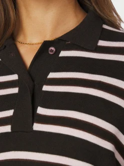 Mala Polo Knit Blouse 167213*Neo Noir Discount