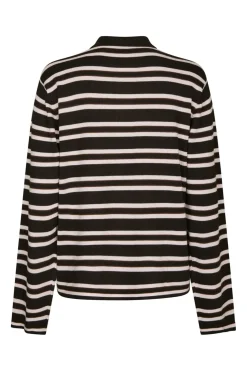 Mala Polo Knit Blouse 167213*Neo Noir Discount