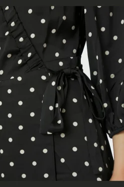 Neo Noir Malinga Dot Dress 165909< Kjoler