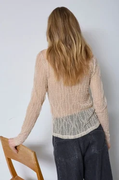 Co´Couture Marcycc Mesh O-Blouse 43043< Bluser & Skjorter