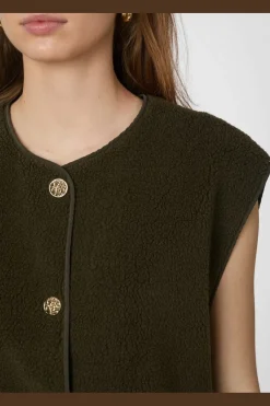 Mariko Teddy Vest 164594*Neo Noir