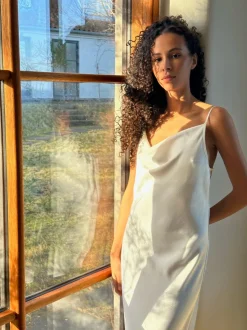 Marina Heavy Sateen Dress*Neo Noir Best