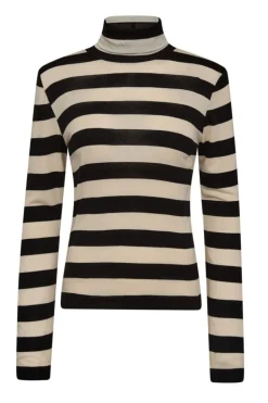 Co´Couture Masoncc Stripe Rollneck Blouse 33194< Bluser & Skjorter