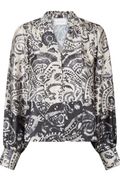 Massima Deco Paisley Blouse 164308*Neo Noir Hot