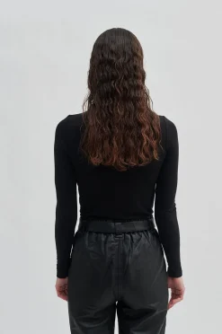 Second Female Matima T-Neck Tee 55201< Bluser & Skjorter