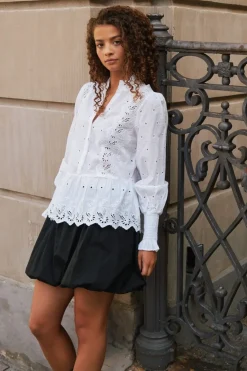 Maviana Emb Blouse*Neo Noir Discount