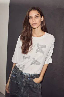 Haute L'Amitié Maxi Reverse Logo Tee HL10231< T-Shirts & Toppe