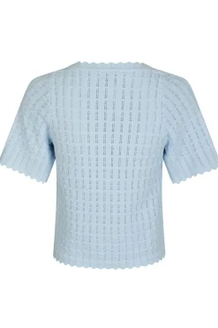 Meiko Solid Knit Blouse 164706*Neo Noir Hot