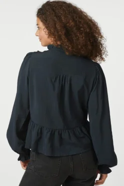 Neo Noir Melfy Structure Blouse 166695< Bluser & Skjorter