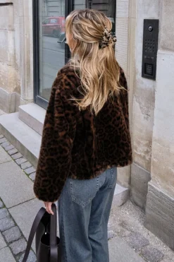 Neo Noir Melodie Leo Faux Fur Jacket< Overtøj & Jakker