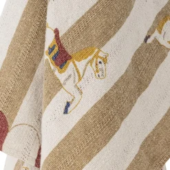 Merry-go-round Plaid, Natur, Genanvendt Bomuld 82062858*Bloomingville Discount