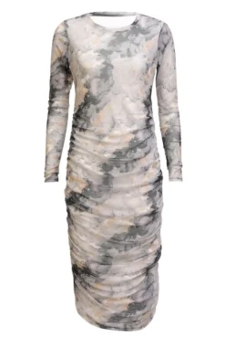 Liberte Mesh Ls Long Dress 22219< Kjoler