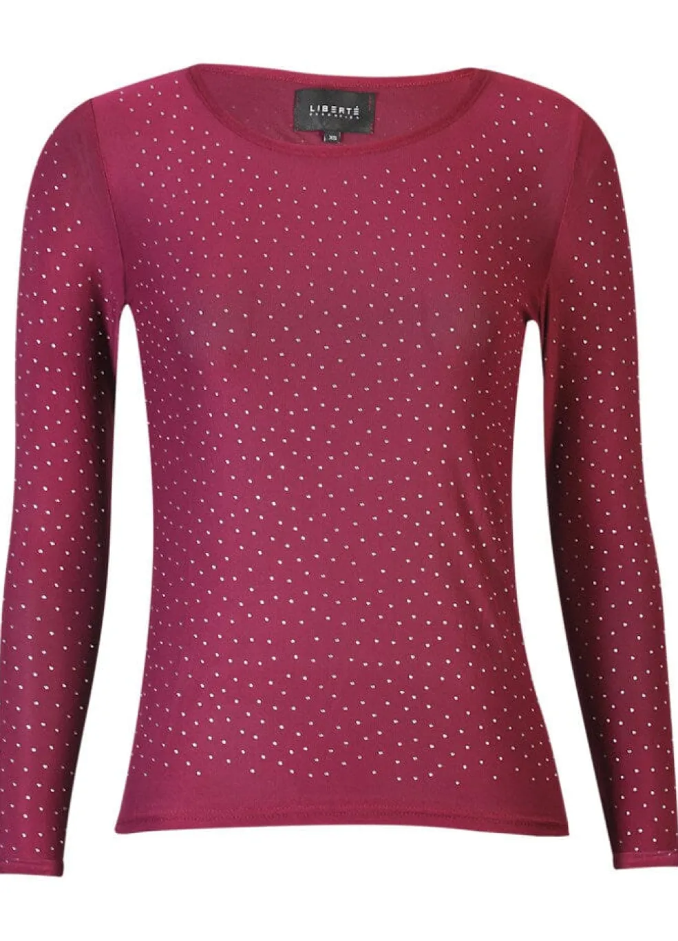 Mesh Ls Sparkle Tshirt 22134*Liberte Best