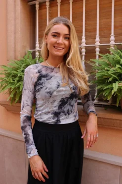 Mesh Ls Tshirt 22065*Liberte Outlet