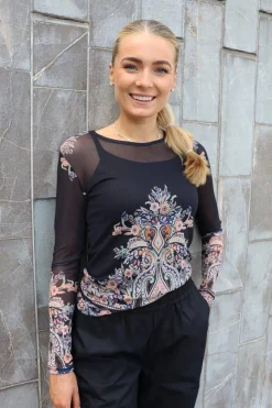 Mesh Ls Tshirt 22065*Liberte Online