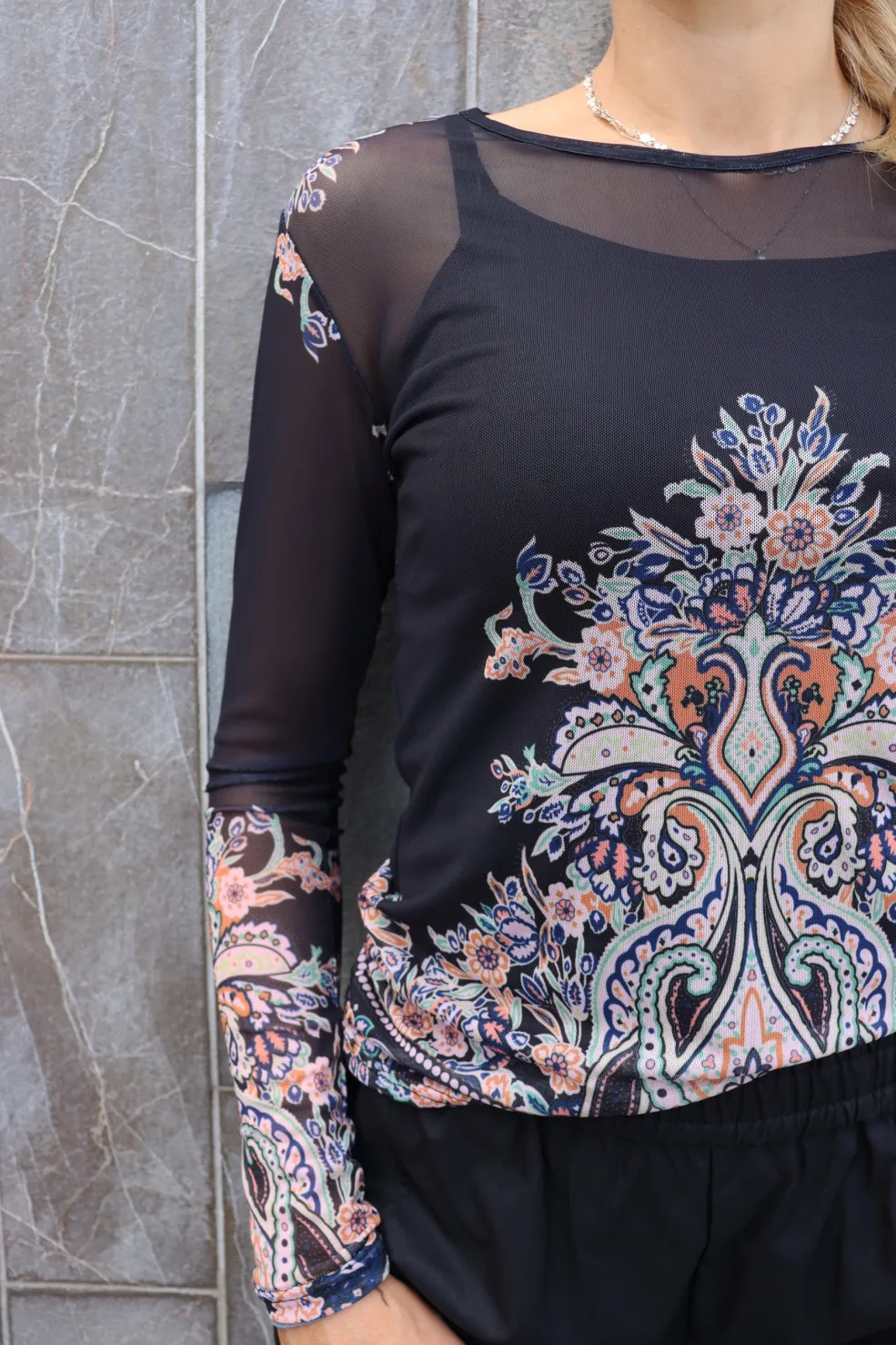 Mesh Ls Tshirt 22065*Liberte Online