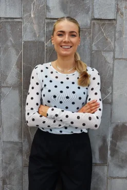 Mesh Ls Tshirt 22065*Liberte Clearance