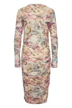 Mesh-Ls-Long-Dress 22219*Liberte New