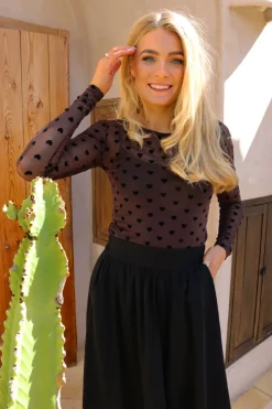 Mesh-Ls-Tshirt 22065*Liberte Best