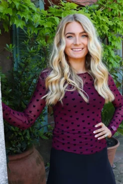 Mesh-Ls-Tshirt 22065*Liberte Sale