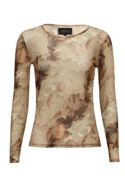 Liberte Mesh-Ls-Tshirt 22065< Bluser & Skjorter