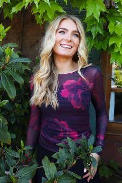 Mesh-Ls-Tshirt 22065*Liberte Discount