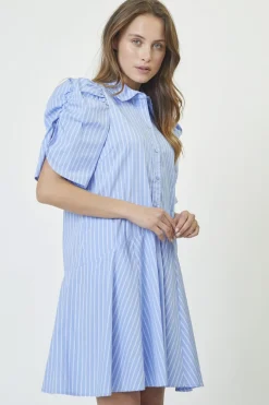Co´Couture Micacc Stripe Ss Shirt Dress 36551< Bluser & Skjorter|Ammevenligt Tøj