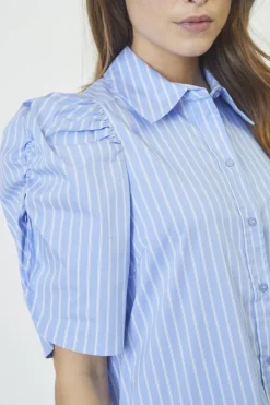 Co´Couture Micacc Stripe Ss Shirt Dress 36551< Bluser & Skjorter|Ammevenligt Tøj