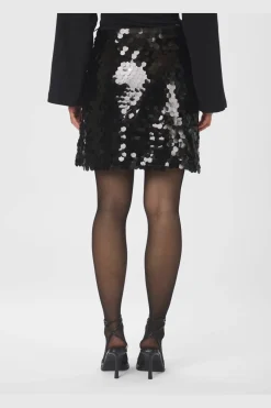 Miva Big Sequins Skirt 165919*Neo Noir