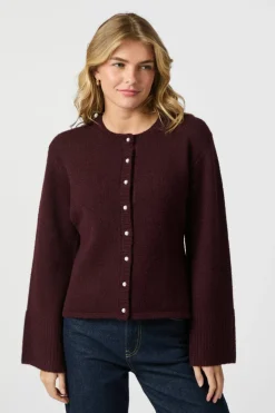 Neo Noir Mixie Knit Cardigan 164837< Cardigans|Ammevenligt Tøj