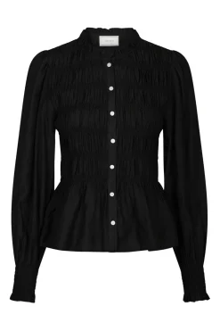 Neo Noir Mocca Smock Blouse 166155< Bluser & Skjorter|Ammevenligt Tøj
