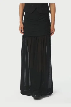 Neo Noir Mori Layered Skirt 166934< Nederdele