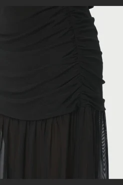 Neo Noir Mori Layered Skirt 166934< Nederdele