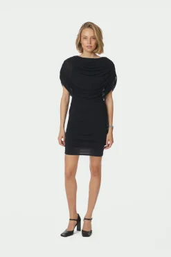 Neo Noir Mottuna Drapy Mesh Dress 167475< Kjoler