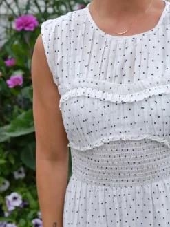 Neo Noir Myrna Dot Dress 166384< Kjoler