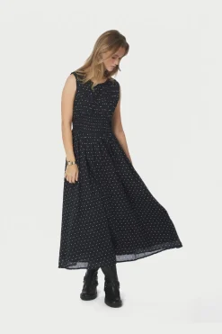 Neo Noir Myrna Dot Dress 166384< Kjoler