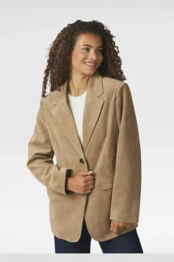 Namy Imitated Suede Blazer 164548*Neo Noir Outlet