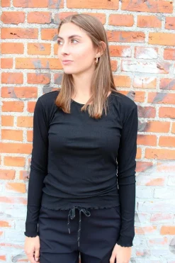 Natalia Ls Round Neck Blouse*Liberte New