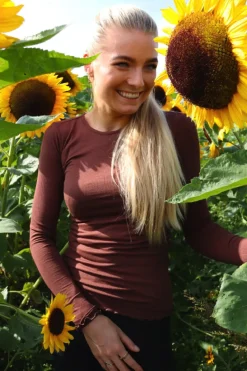 Natalia Ls Round Neck Blouse*Liberte Discount