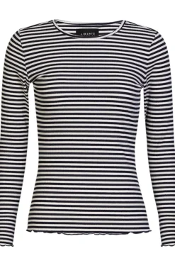 Liberte Natalia Ls Round Neck Blouse 9914< Bluser & Skjorter