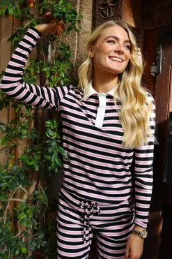 Natalia-Ls-Polo-Blouse 22163*Liberte Discount