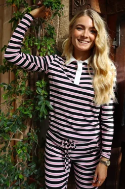 Natalia-Ls-Polo-Blouse 22163*Liberte Discount