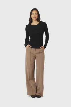 Neo Noir Nella Fine Rib Blouse 167271< Bluser & Skjorter