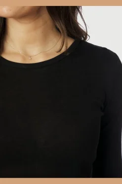 Neo Noir Nella Fine Rib Blouse 167271< Bluser & Skjorter