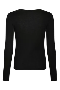 Neo Noir Nella Fine Rib Blouse 167271< Bluser & Skjorter