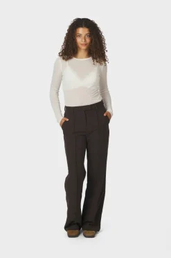 Nella Fine Rib Blouse 167271*Neo Noir Clearance