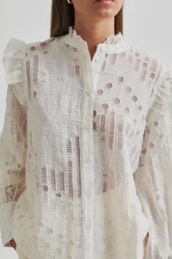 Second Female Nete Frill Shirt 59393< Bluser & Skjorter|Ammevenligt Tøj
